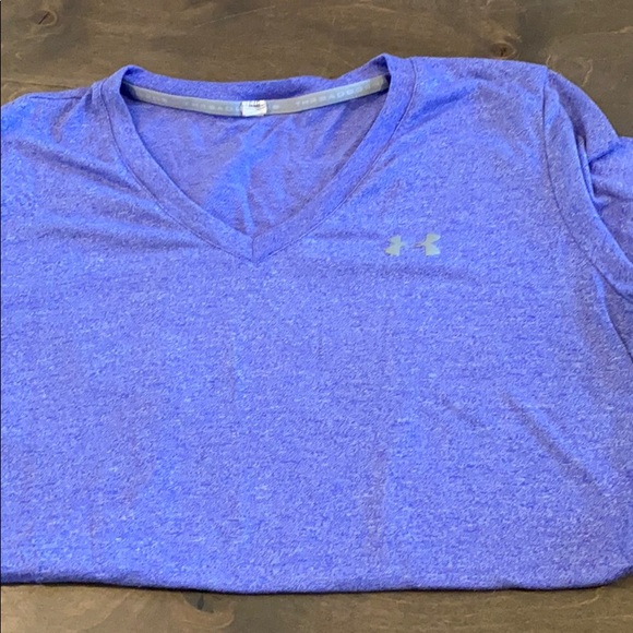 Purple Under Armour Shirt Size Large - Picture 2 of 3